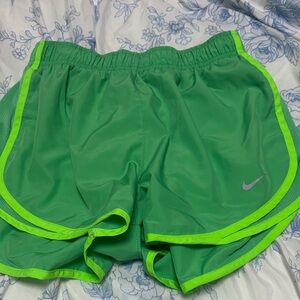 Nike Lime Green Running Shorts